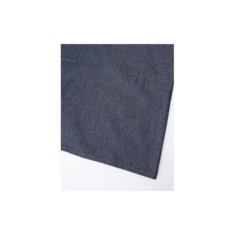 Edwin Apron with Two Stage Adjustable Back Button, Denim H-Shape,