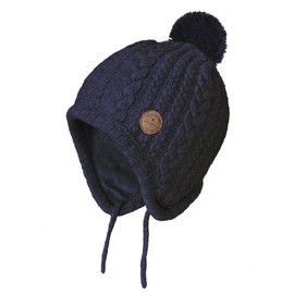 SOMALER Toddler Baby Boys Girls Winter Hat Kids Ear Flap Warm Fleece Lined Knit Beanie Fur Pom Hat