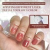 JODSONE 23PCS Gel Nail Polish Set 20 translucent Jelly Color