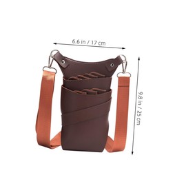 Baluue Barber Scissor Pouch Pu Hairstylist Tool Organizer Capacity Hairdresser Waist Bag for Scissors Combs Accessories Lightweight Design for Salon Use