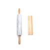 Fox Run Polished Marble Rolling Pin with Wooden Cradle, 10-Inch