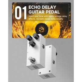 Donner EMBARK 01 ECHO Delay Guitar Pedal, DIY Shell, Electric Guitar, Analog Guitar Effect Pedal, true bypass