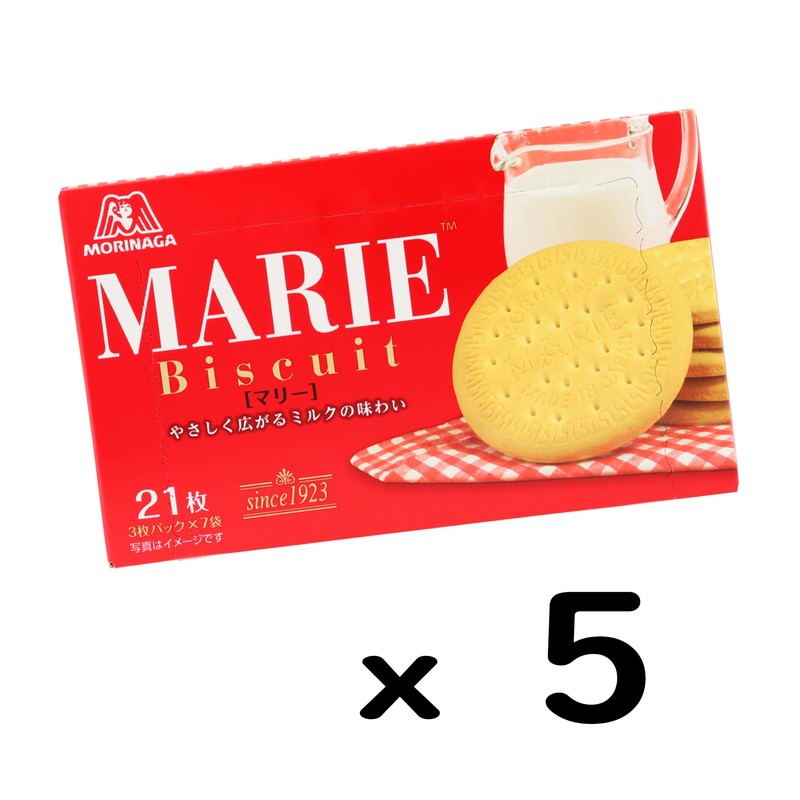Morinaga & Co., Ltd. Marie, 21 Sheets x 5 Packs