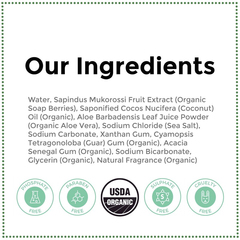 Rebel Green Laundry Detergent, Organic and Sulfate Free Hypoallergenic Laundry