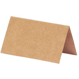 Place Cards Pack of 100 Kraft Premium Tent Name Place Cards for Table 2x3.5 inches - Perfect Place Cards for Weddings, Banquets Dinner Parties and any other Events