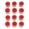 12Pcs Birthday Stamps Wooden Handle Assorted Style Clear Pattern Wooden