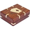 IBLAY Playing Card Deck Holder Case Storage Box Handcrafted Wooden