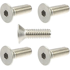 3/8-16 x 2" Flat Head Socket Cap Screws 18-8 Stainless Steel, Quantity 10, Countersunk Head, Allen Hex Drive by Fastenere