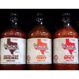 Terry Black's Barbecue Sauce Variety Pack of 3 Flavors 18 Oz