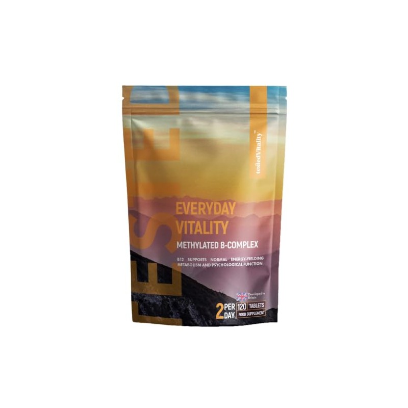 Everyday Vitality Methylated B-Complex |Active B Vitamins with Methylfolate, Methylcobalamin