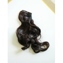 DAISO Attached Hair Piece 5 Pin Brown