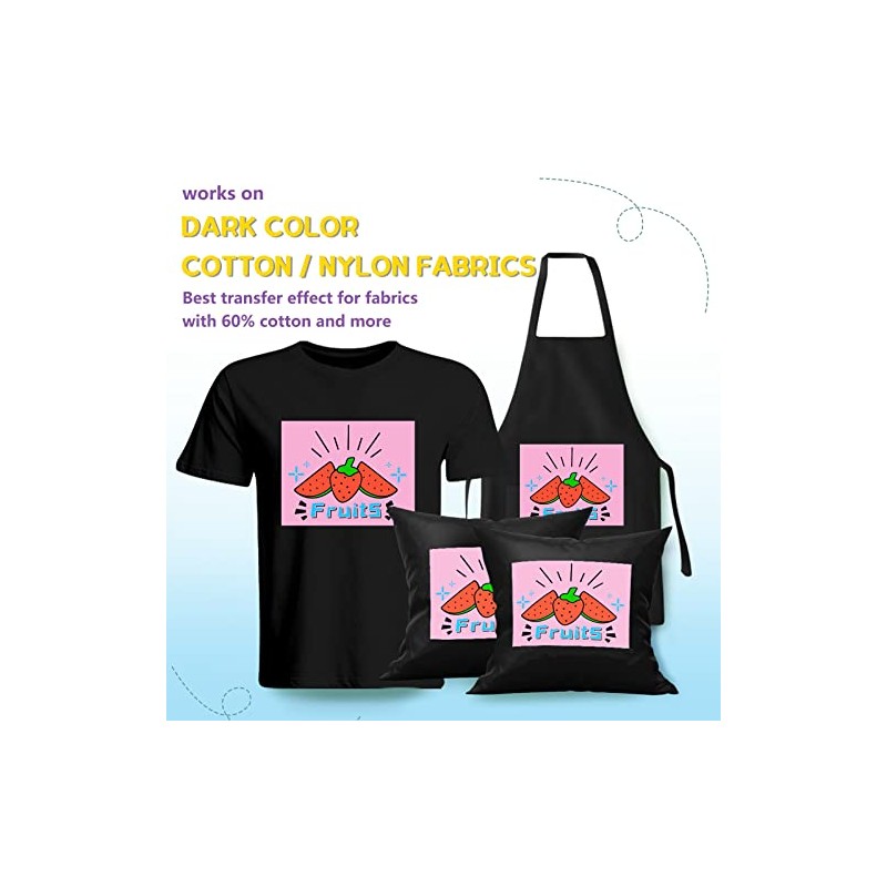 HTVRONT Heat Transfer Paper for Dark T Shirts -20 Pack