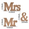 Mr and Mrs Signs Wedding Table Decorations for Bride and