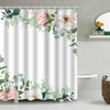 FAIRYGATE B8505 Shower Curtain 180 x 180 cm Flower Motif