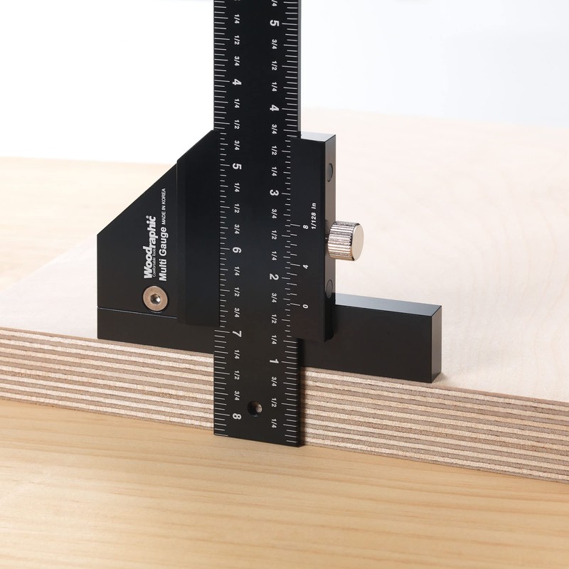 Woodraphic Signature Professional Dual Function Scriber Gauge for Measuring and