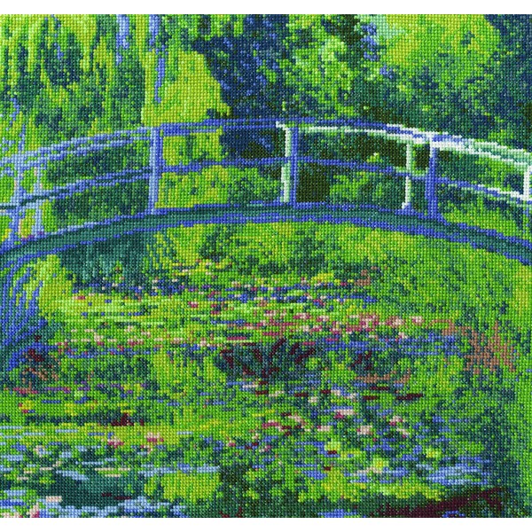 Cross Stitch Kit by DMC - The Water-Lily Pond Monet