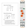 Baomain Multi-Function Time Relay, 16A SPDT 10-Functions, DIN Rail Mounting
