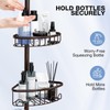 Corner Shower Caddy Tension Pole: Stainless Steel Rustproof 4-Tier Shower