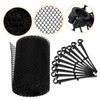LALAFINA Durable Plastic Mesh Gutter Guard Leaf Protector for Downspout