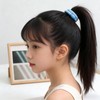 ヘアゴム 4個セット、編み込みデザイン、ビーズ付き、キッズ 、女の子 、ヘアゴム高弾力、レディース ガールズ ヘアアクセサリー (ピンク)pk