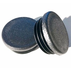 (Pack of 10) 1-1/2" Round Plastic Tubing Plugs (14-20 Ga - for ID Hole Diameter from 1.34" to 1.43") Steel Furniture Pipe Tube - Chair Leg - Table Glide Insert | End Caps for Fitness Eqpt. by SBD