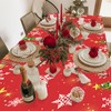 2 Pcs Christmas Plastic Tablecloth 54” x 108” Snowman Christmas