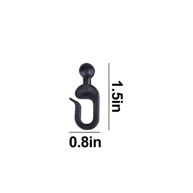AONEAR 36 Pack Plastic Hooks for Gazebo Curtains and Mosquito