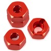 QUE-T Aluminium Wheel Hex Hub Adapter Upgrade for 1/18 HPI