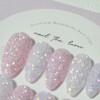 Moonlit Veil Handmade Nail Tip - Stiletto / Moonlit Veil
