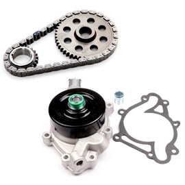 SCITOO Timing Chain Water Pump Kit for Dodge B150 B250 B350 D150 D250 D350 Dakota for Durango Ram 1500 2500 3500 Van Ramcharger W150 W250 W350 for Jeep Grand for Cherokee Grand Wagoneer 93-03 AW7160