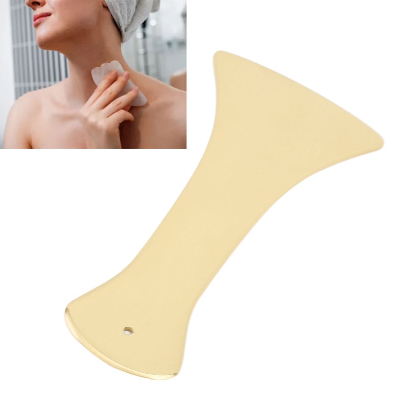 Copper Gua Sha Tool Smooth Surface Portable Stress Release Body