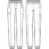 Healing Hands Women's Scrub Pant 7 Pockets Elastic Drawstring, with