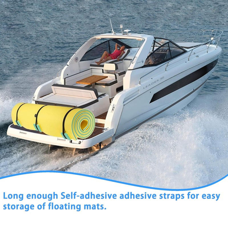 3 Pcs Floating Water Mat Straps, Pad Straps Reusable for