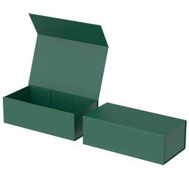 Gift Box with Magnetic Closure Lid 12" X 6" X 4" for Presents,Luxury for Gift Packaging, Bridesmaid Gifts Box, Magnetic Gift Box for Gifts,Birthday Gift Box,Christmas Gift Box (Forest Green)