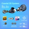 AVIOT TE-W1 Wireless Earbuds, Sound Coaxial 3D System, Adaptive Hybrid