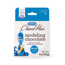 Satin Ice ChocoPan Blue Modeling Chocolate (4 Ounce) For Cake Decorating