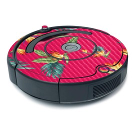 MightySkins Carbon Fiber Skin for iRobot Roomba 675 Minimal Coverage - Paradise | Protective, Durable Textured Carbon Fiber Finish | Easy to Apply, Remove, and Change Styles | Made in The USA