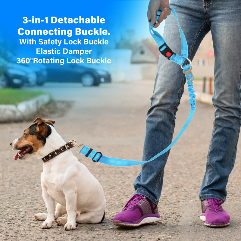 3 in 1 Dog Seat Belts Harness for Car,Adjustable Pet