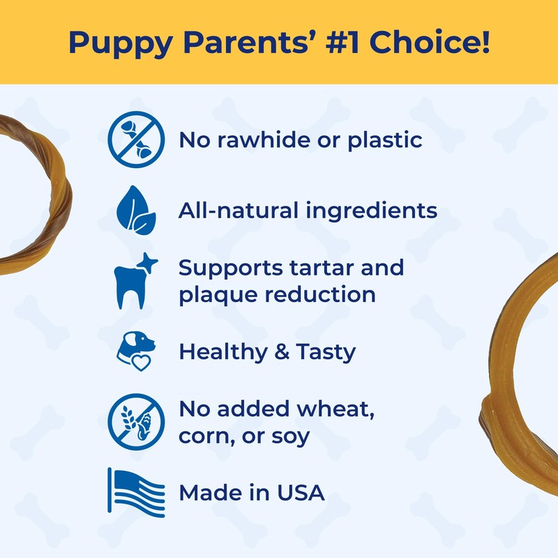 N-Bone Puppy Teething Ring Pumpkin Flavor, 3.6 Oz, 3 Rings