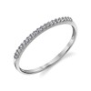 Tesori & Co 10k White Gold Lightweight Dainty CZ Wedding