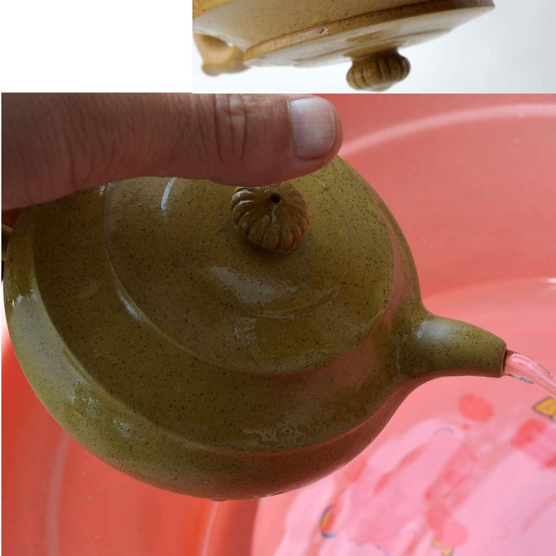 Teapot 11oz Chinese Yixing Pots Yellow Clay Real Zisha Handmade