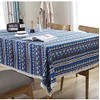 Hemasa Bohemian Style Blue Colour Tablecloth Dinner Picnic Table Cloth(140
