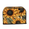 JXDXHCW Sunflower Pattern 2 Slice Toaster Cover Wide Slot Dustproof