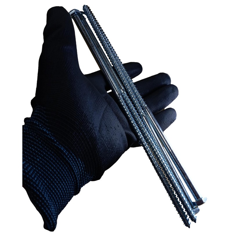 HAFD Heavy-Duty Sleeper Screws 8 x 260mm (10in) Zinc-Plated Hex