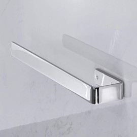 Gedotec Peli Tea Towel Holder Polished Chrome | Towel Rail Stainless Steel 1 Arm | Towel Rail Length 340 mm | Towel Rail for Wall Mounting | Bath Towel Holder for Screwing
