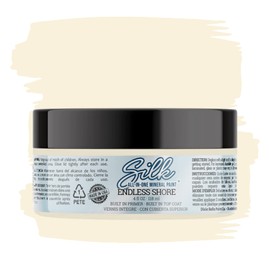 Dixie Belle Silk All-in-One Mineral Paint | Endless Shore (4oz) | Off-White All-in-One Water Based Primer + Topcoat | Durable Furniture Paint | Low Reflective Finish