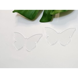 Set of 10 Blank Clear Acrylic Butterfly Table Place Cards,DIY Wedding Place Cards,Modern Table Settings for Celebrations Birthday Party Wedding Anniversary Engagement