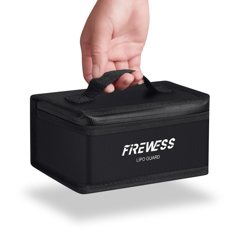 2pack Lipo Battery Safe Bag, Fireproof Explosionproof Safe Pouch, Large