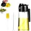 Javelox 16oz Oil Dispenser Bottle and Sprayer For Cooking 2-in-1 Olive Kitchen Spray - Black