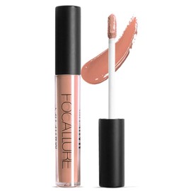 FOCALLURE Ultra Matte Liquid Lipstick,Longwear Rich Lip Colors,Easy to Create a Sexy Lips with High-grade Formula,Long Lasting Waterproof Lipstick Make Up,CHESTNUT